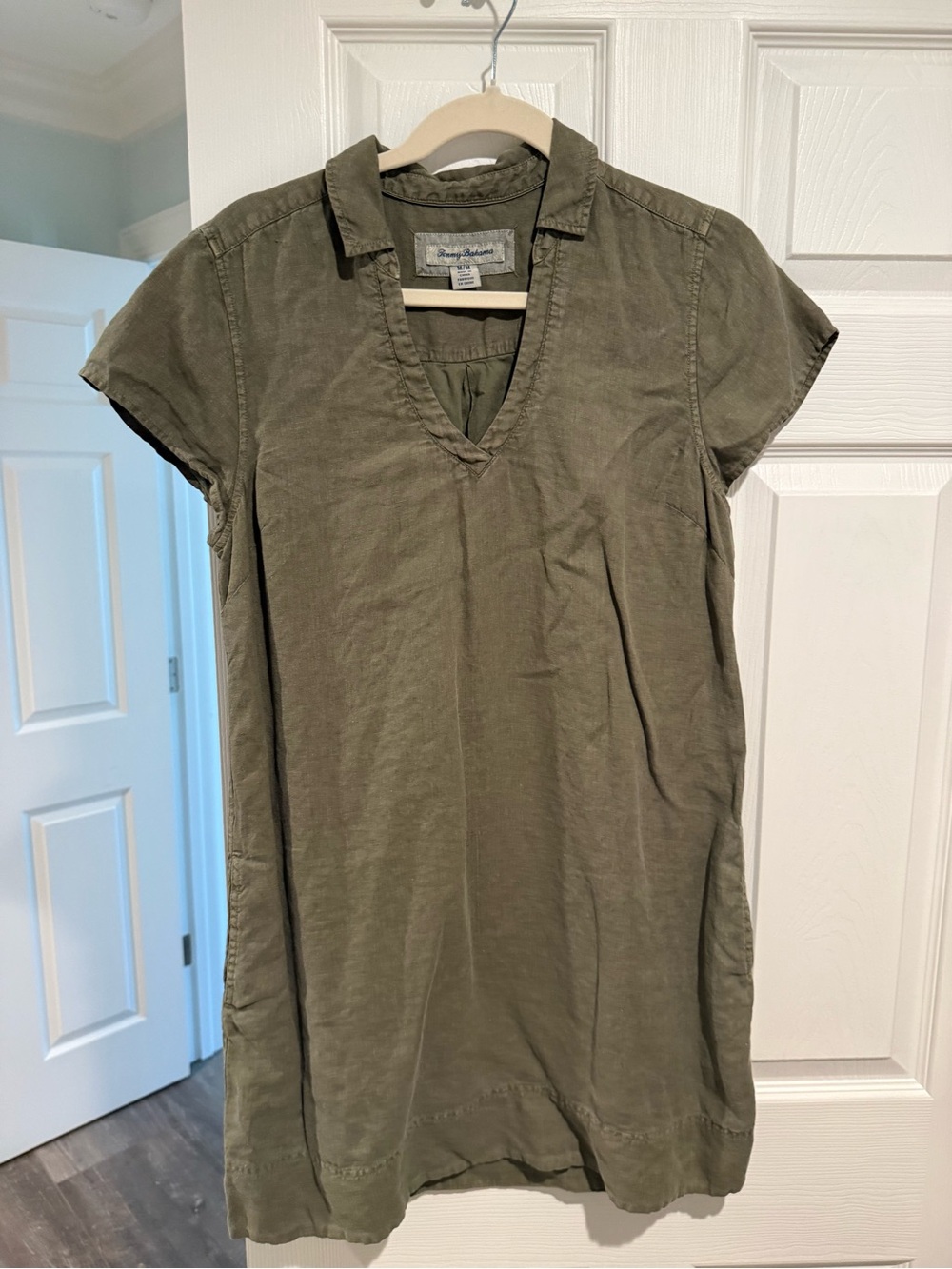 Tommy Bahama Olive Green V-Neck Tunic